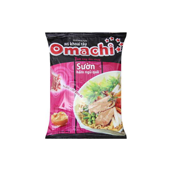 Omachi Instant Noodles Sparerib Flavour 80