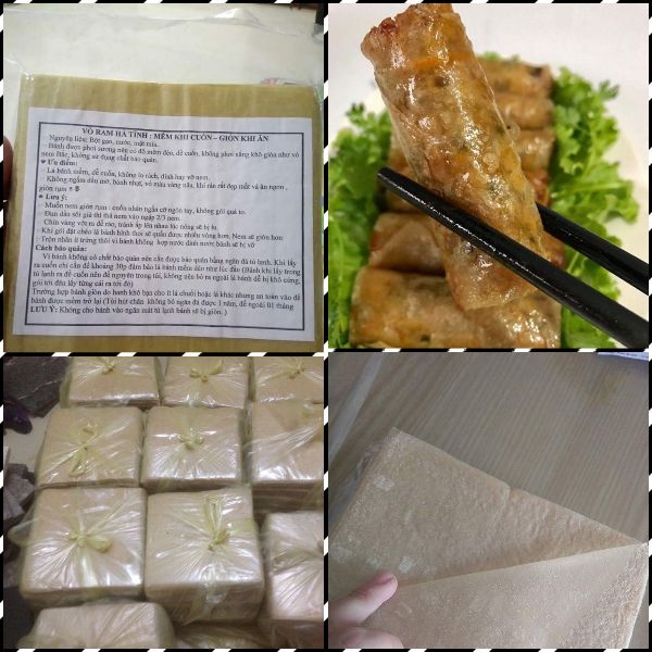 Ha Tinh Rice Paper 90-100 Leaves/ Vo Banh Ram Ha Tinh 100 La