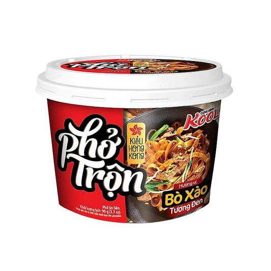 CUNG DINH KOOL Fried Noodle Blacksoy 80g / Pho Tron Bo Xao Tuong Den (BBD 11/2024)