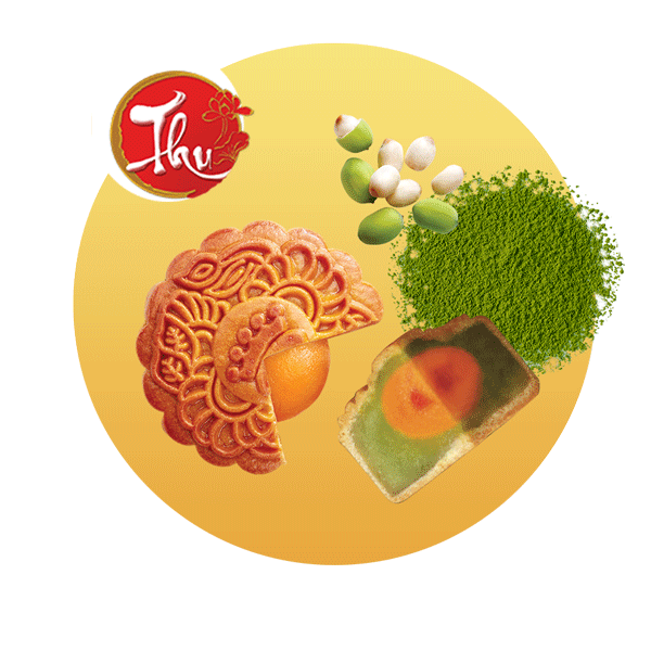 TP - KINH DO Moon Cakes Green Tea 1 Egg/ Banh Nuong Tra Xanh Trung 150g