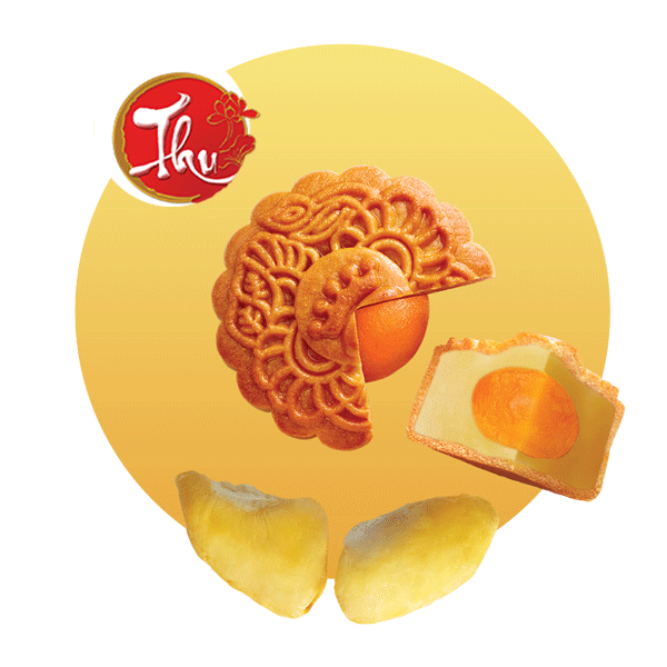 TP - KINH DO Moon Cakes Durian 1 Egg/ Banh Nuong Sau Rieng 1 Trung 150g