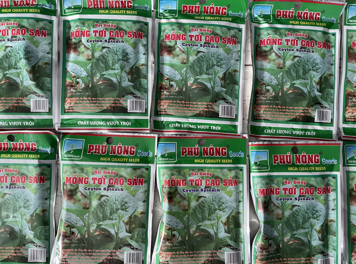 Ceylon Spinach Seeds / Hat Giong Mong Toi
