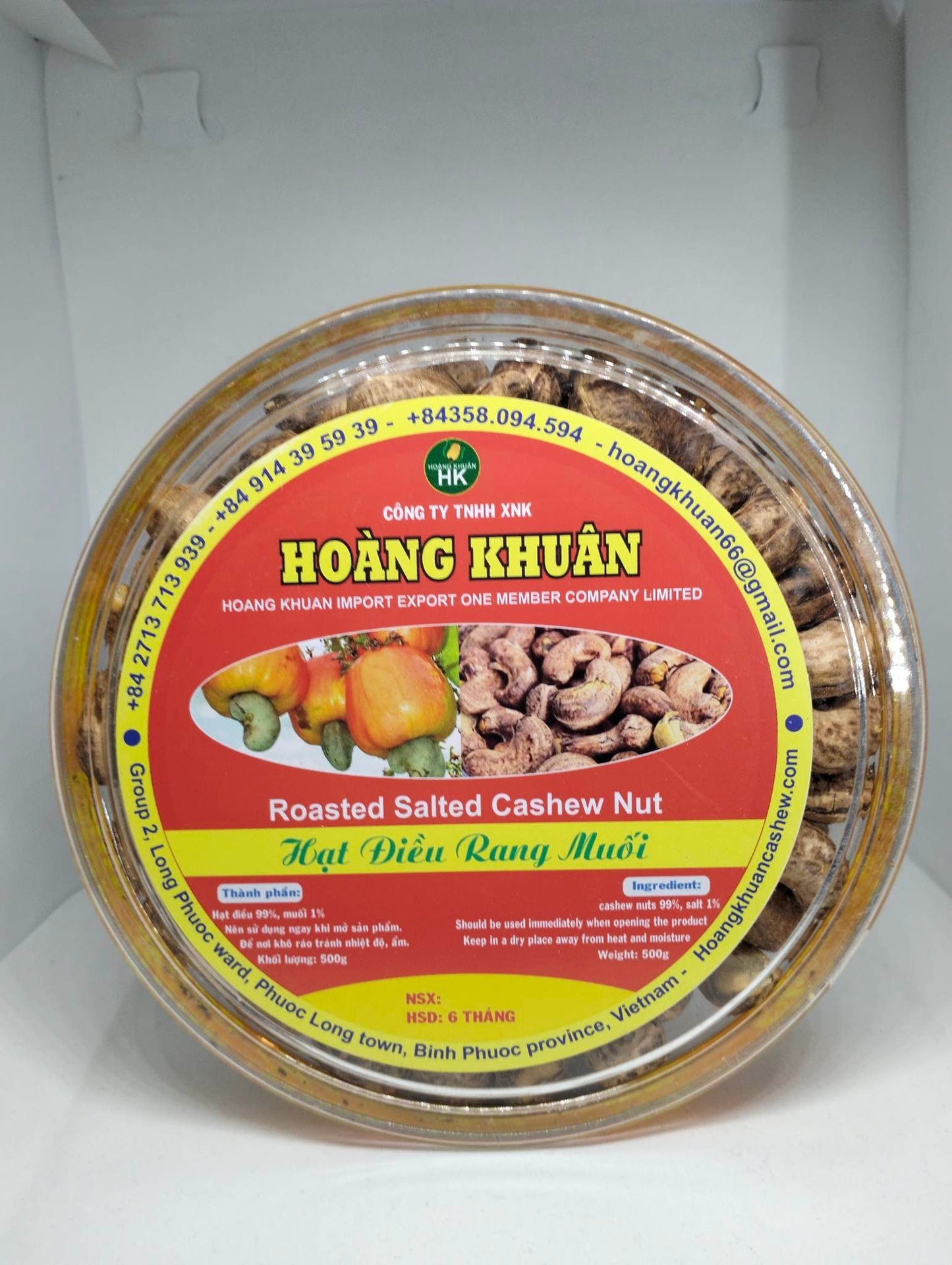 Roasted Cashew Nut With Salt / Hat Dieu Rang Muoi 500g