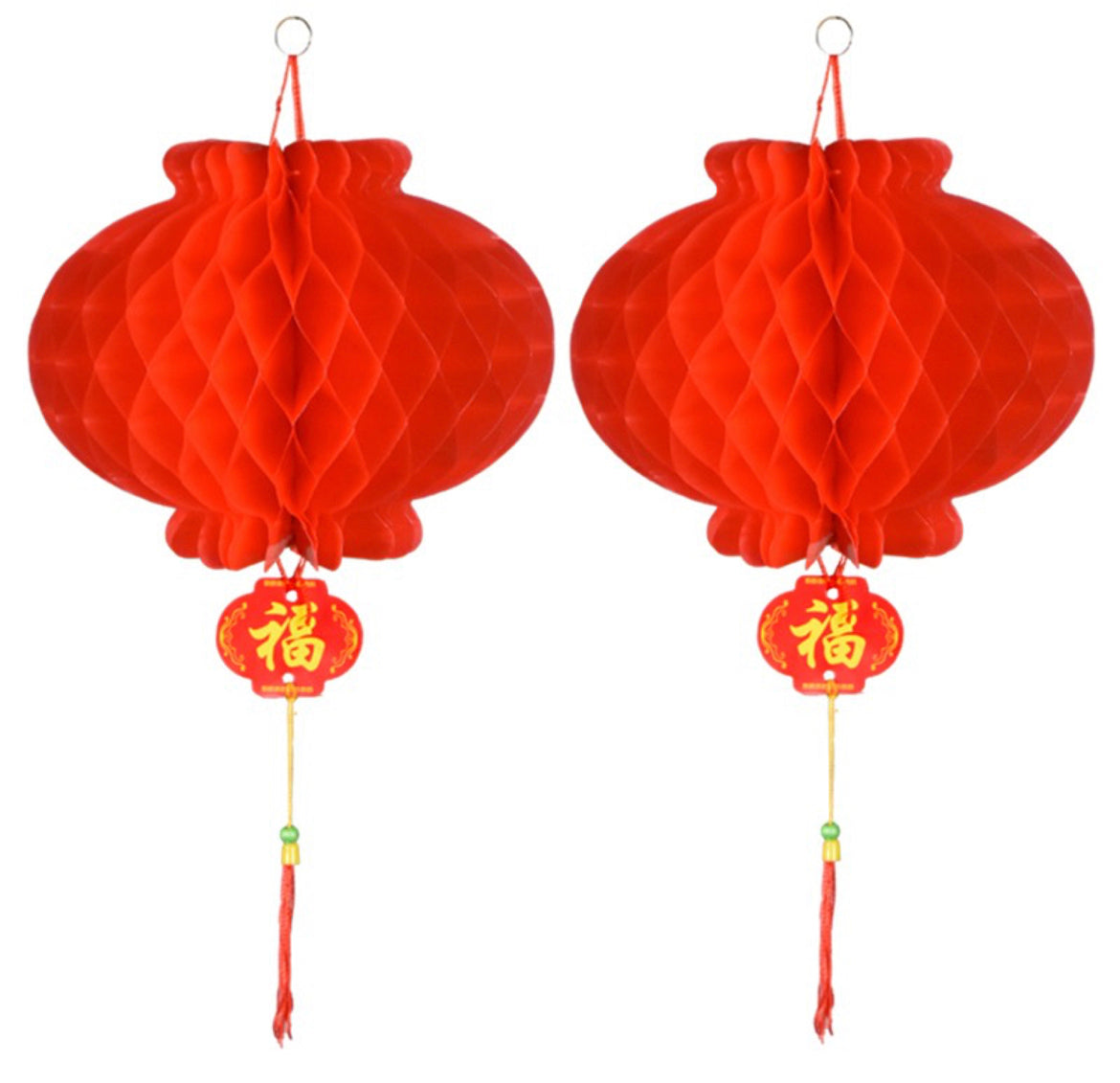 Red Lantern / Den Long Do Nilon Trang Tri Tet 40 Cm