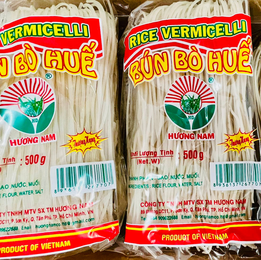 Huong Nam Rice Noodles/ Bun Bo Hue 500g