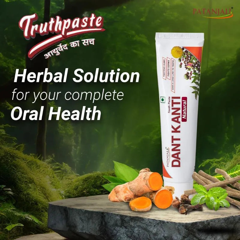 Best before 30th Sep'26 - Patanjali Toothpaste Dant Kanti - 100g-Global Food Hub