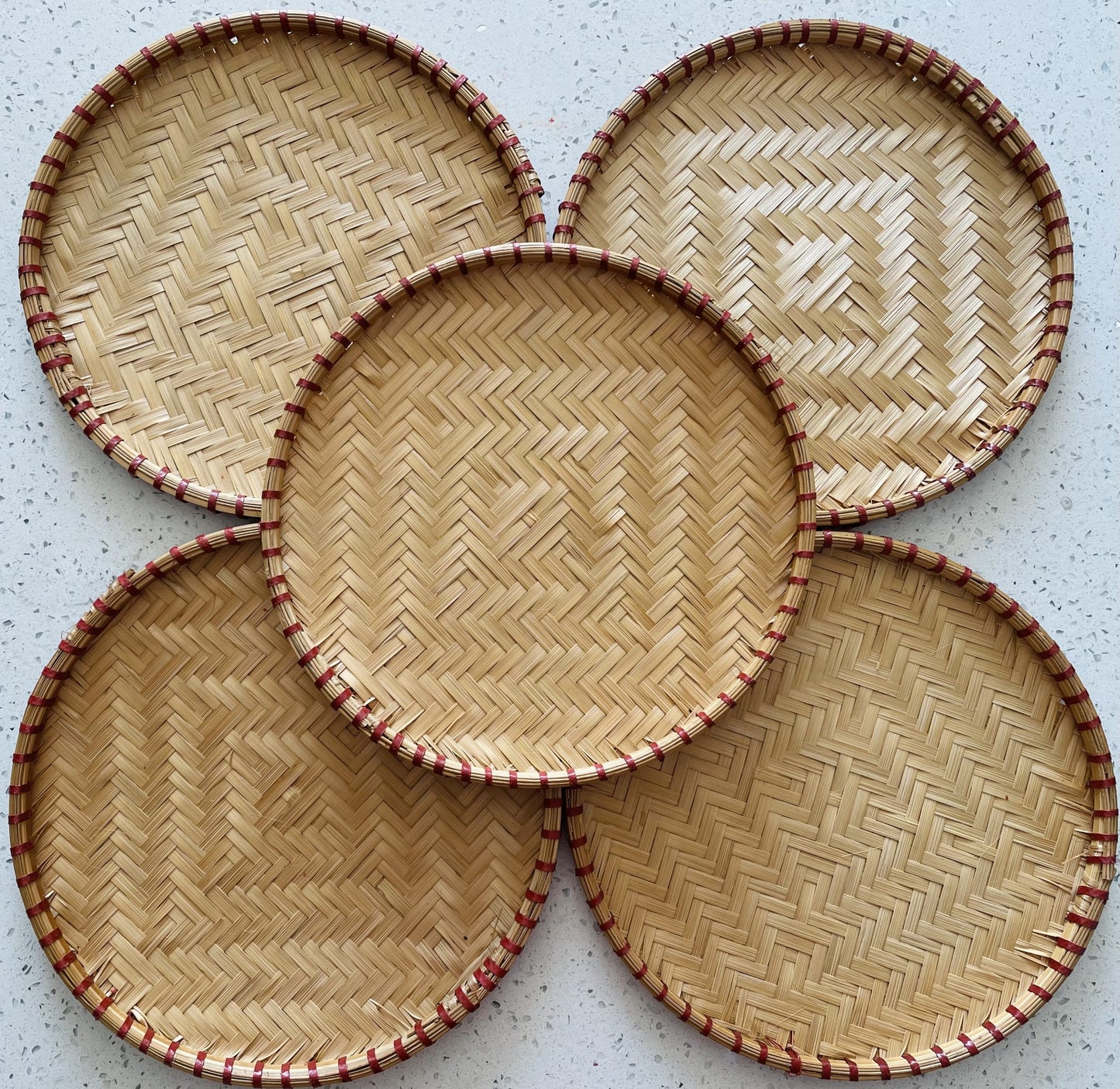 Small Bamboo Basket/ Met Tre Nho 25 cm