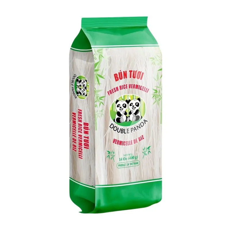 Double Panda Rice Vermicelli Bun Tuoi (Green) - 400g-Global Food Hub