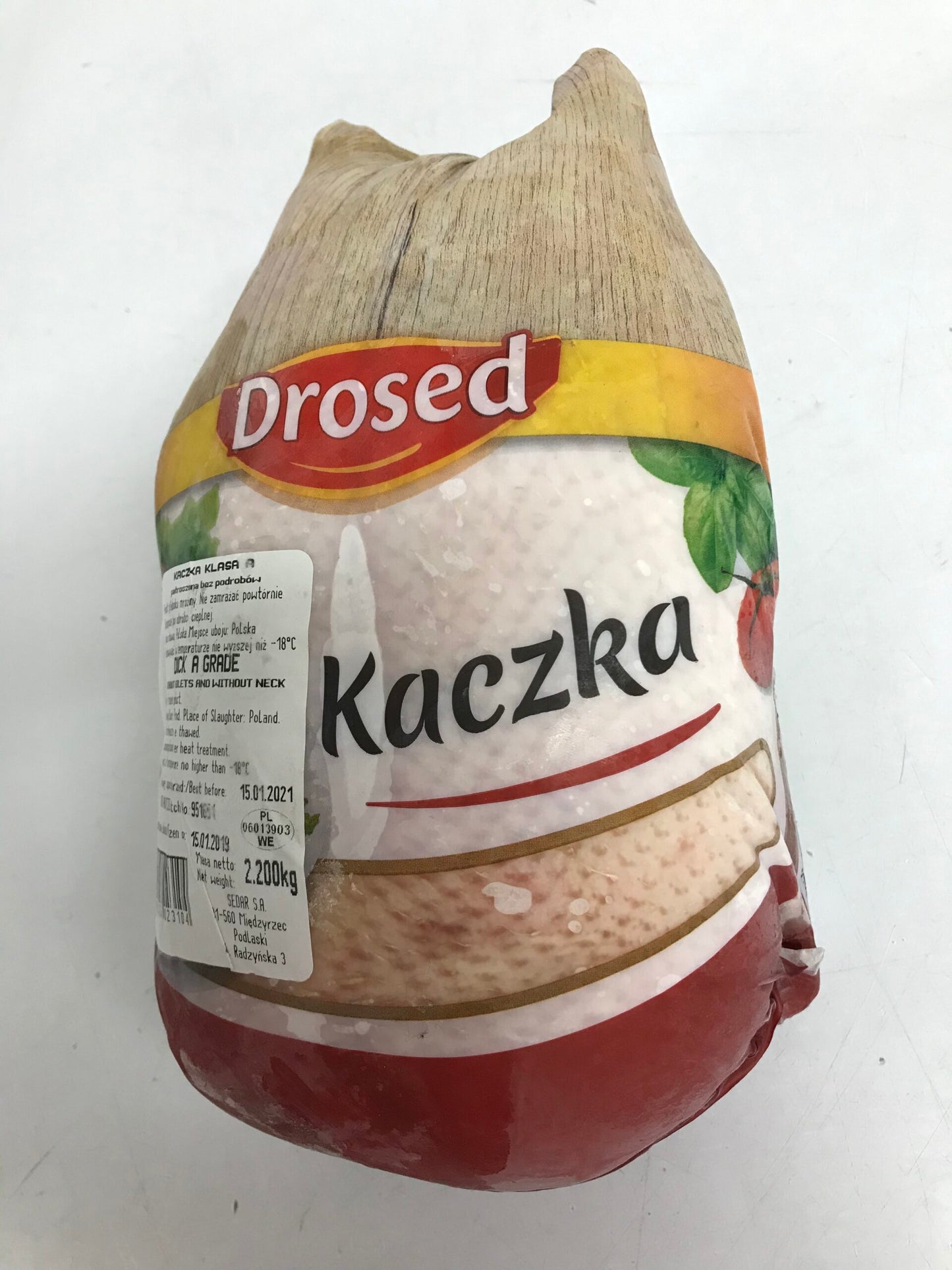 BNC - Frozen Drosed Duck Griller Without Organs 2400 grs