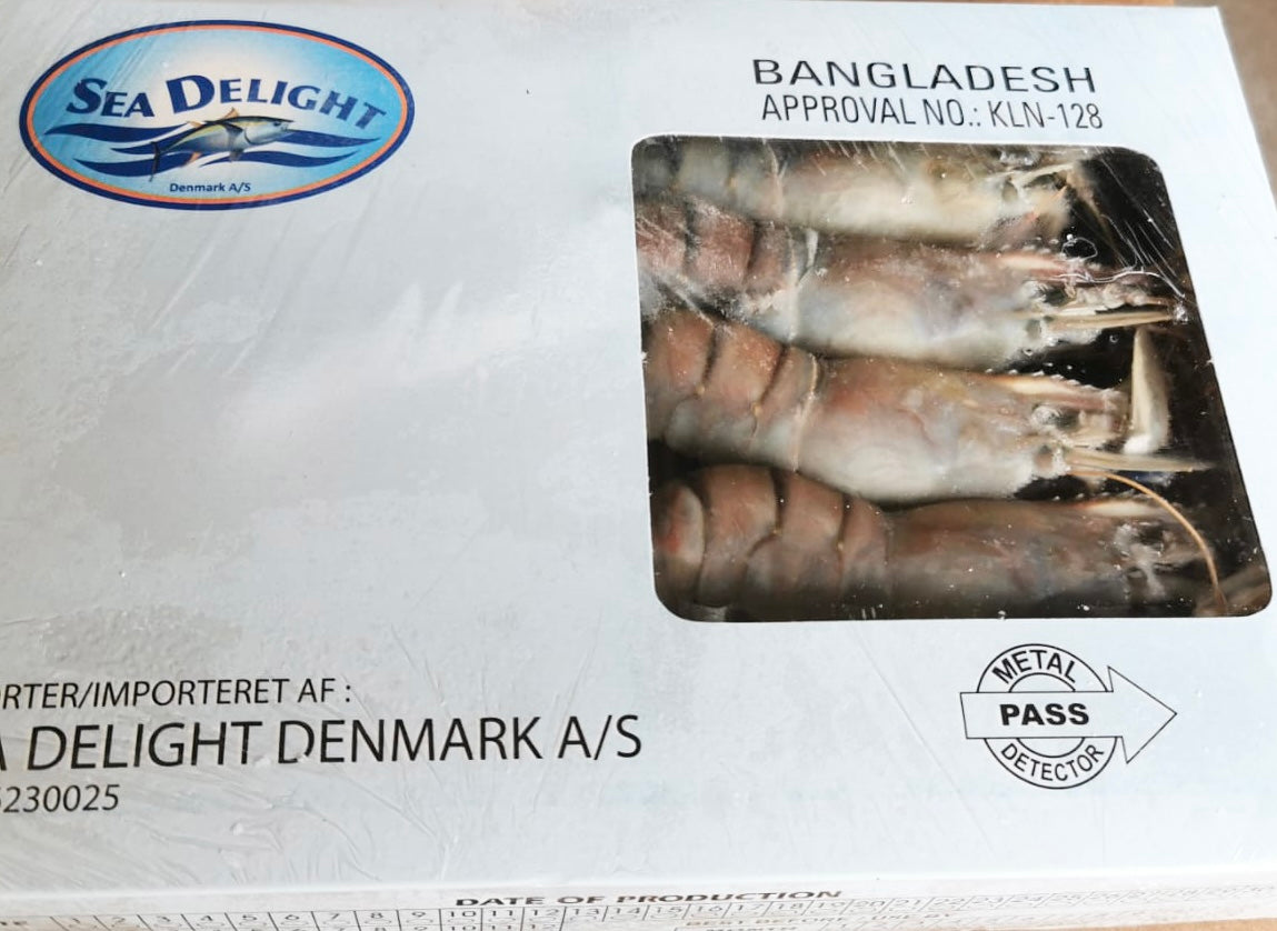 Fresh Water Shrimp HOSO 16/20 1 Kg 30%/ Tom Cang Xanh