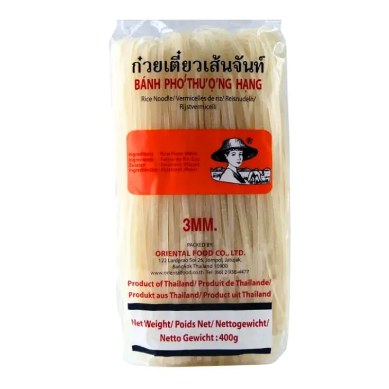 Farmer Rice Stick / Banh Pho Soi Lon (M) 3mm - 400g-Global Food Hub