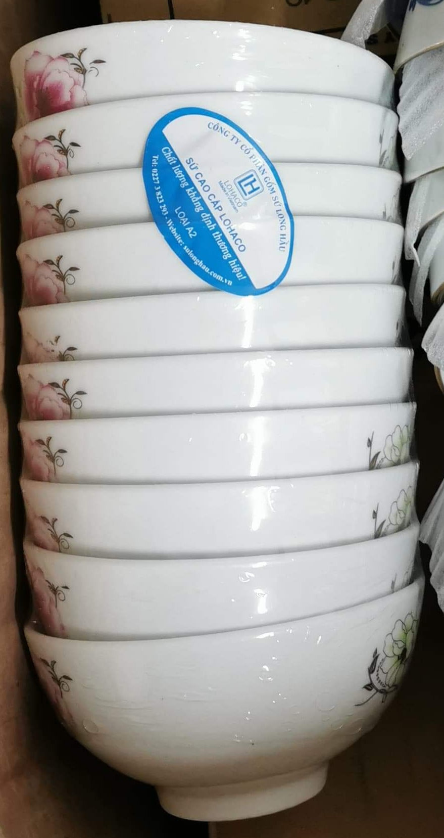 Flower Bowl / Chen An Hoa Van Hong 10 Piecies