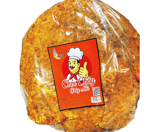 Crispy Rice Snack/ Com Chay Day Noi Sieu Cha Bong Size Lon