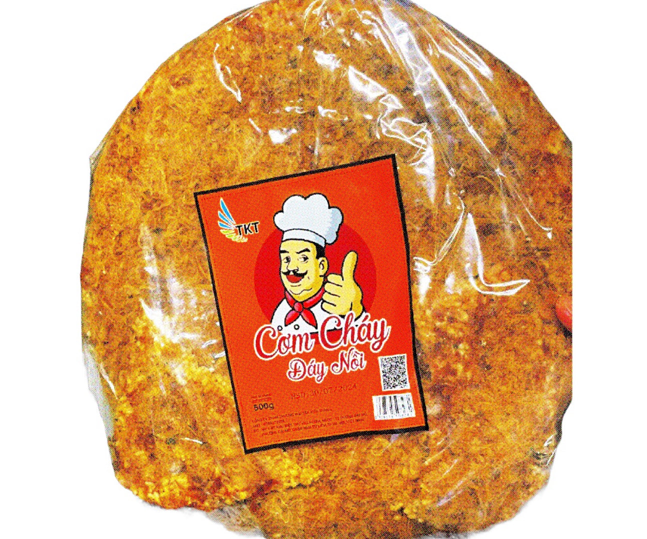 Crispy Rice Snack/ Com Chay Day Noi Sieu Cha Bong Size Lon