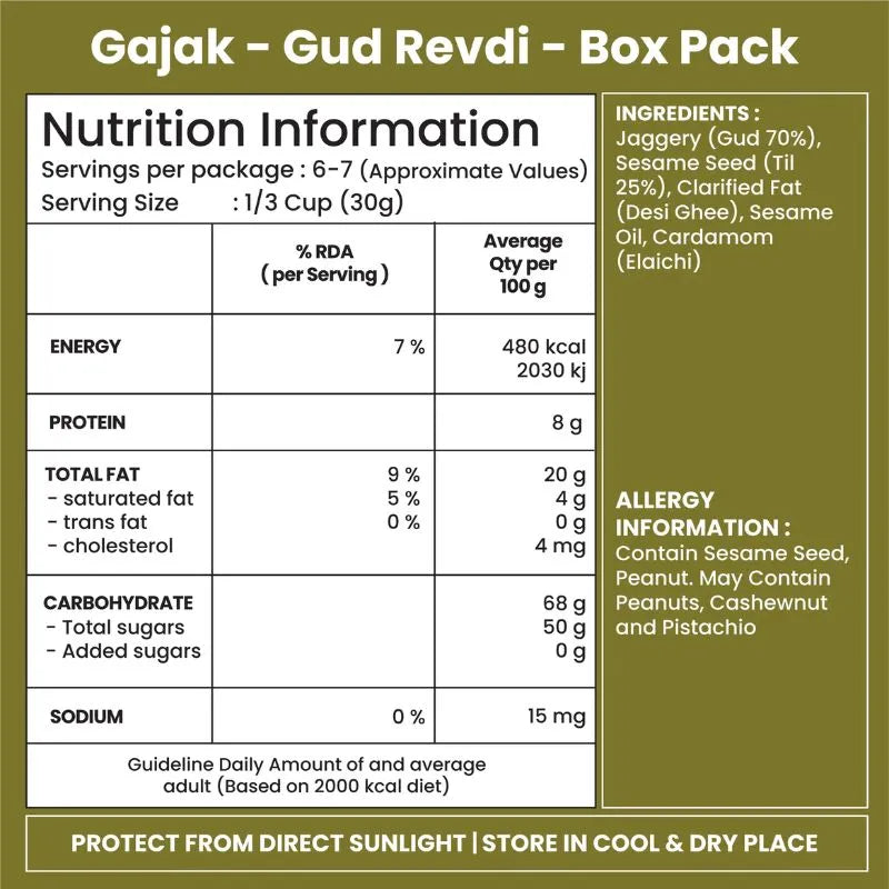 Jabsons Gud Revdi- 200g-Global Food Hub