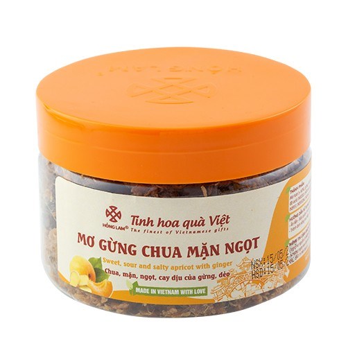 Dried Sweet Sour Salty Ginger Plum / Omai Mơ Gừng Chua Mặn Ngọt 200g