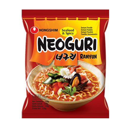 NONGSHIM Inst Noodle Seafood (Neoguri) hot 120g / Mi Cay Hải Sản 120g