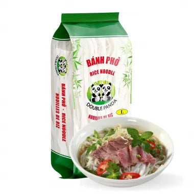 DOUBLE PANDA Rice Stick / Banh Pho Soi Lon (L) 400g 5mm