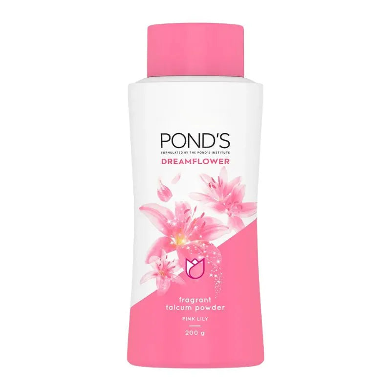 Pond's Dreamflower Talcum Powder Pink Lily - 200g-Global Food Hub