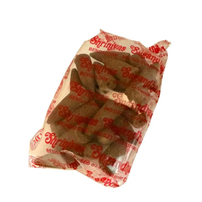 Satya Sandalwood Dhoop Cone - Back Flow- 24 Cones-Global Food Hub