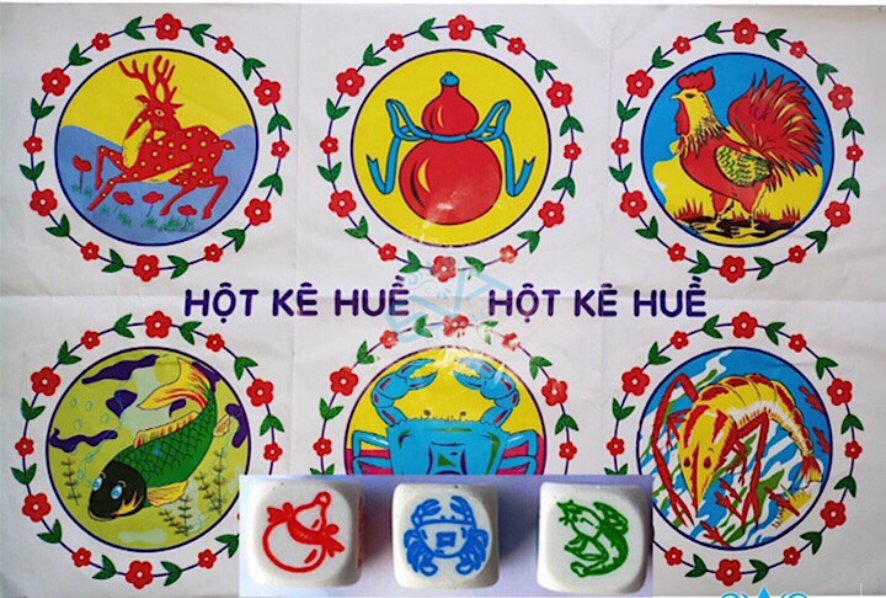 Animals Dice Game/ Tro Choi Bau Cua Tom Ca - Hột Nhựa