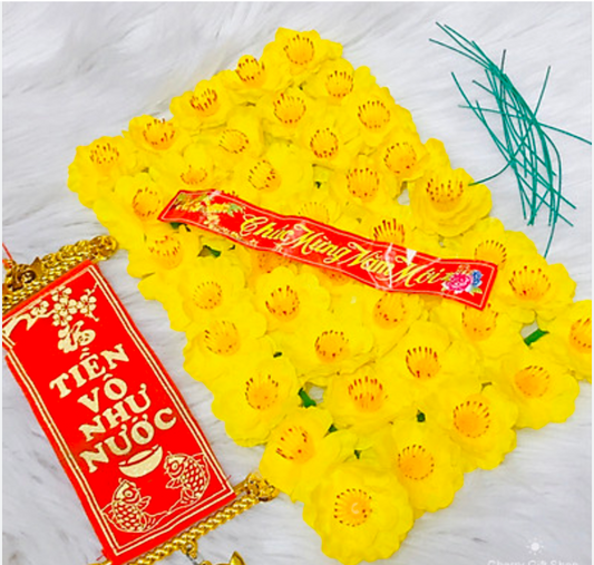 Mai Yellow Flowers/ Mai Vang Trang Tri Cay Tet 40 Hoa