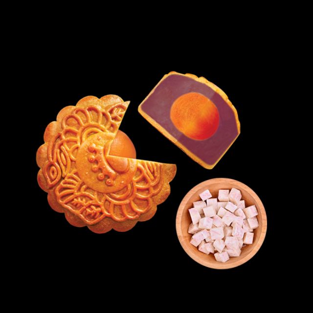 TP - KINH DO Moon Cakes Taro 1 Egg/ Banh Nuong Khoai Mon 1 Trung 150g