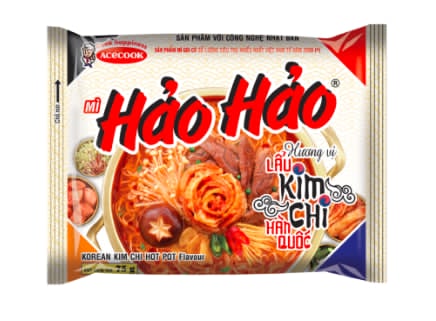 Acecook Hao Hao Inst. Noodle Kim Chi / Kim Chi Chua Cay 77g