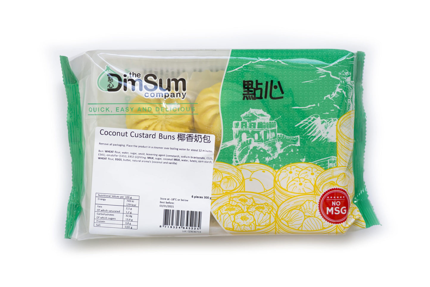 DMS - Coconut custard bun 6pcs