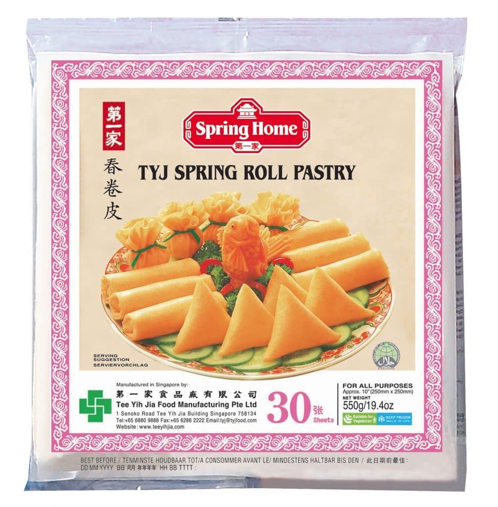 BNC - TYJ Spring Roll Pastry / Banh Trang Cuon Loempia 250 mm 30 leaves 500g