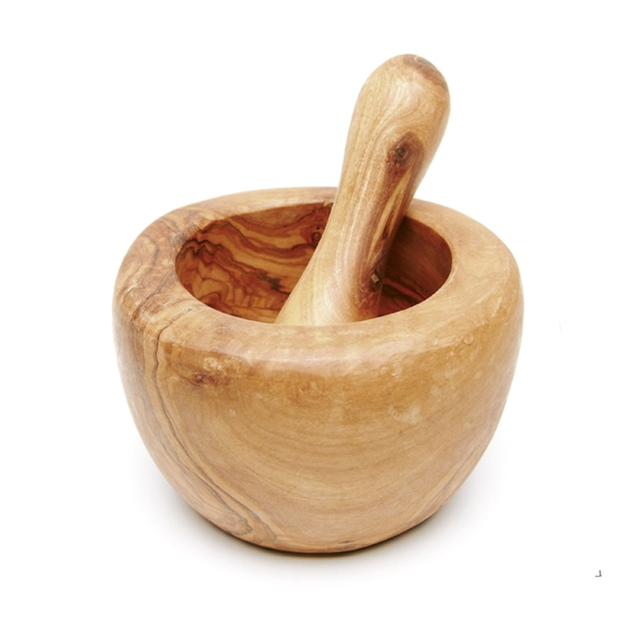 HS - Mortar And Pestle Wood - Chay Va Coi 15x13cm