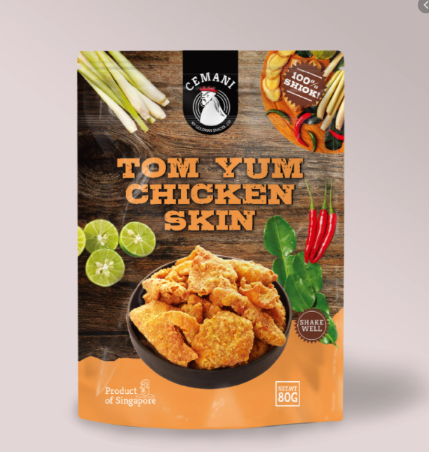 L2 - Crispy Chicken Skin Tom Yam Plavour/ Da Ga Chien Gion Vi Lau Thai