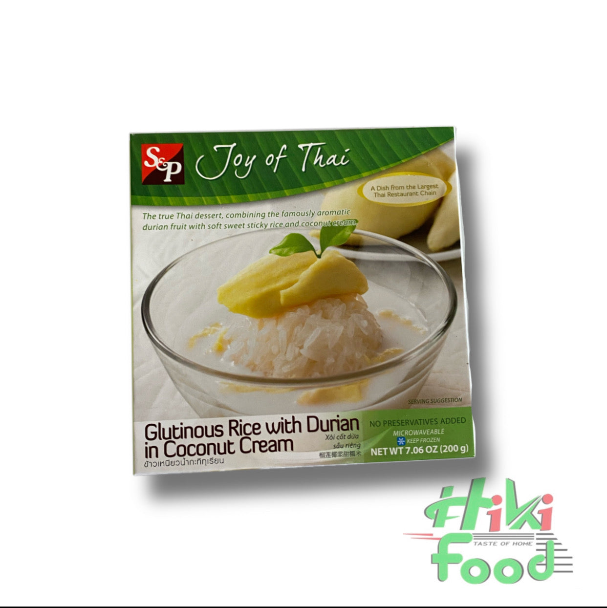 Glut. Rice Durian Coconut / Chè Nếp Sầu Riêng Nước Cốt Dừa 200g