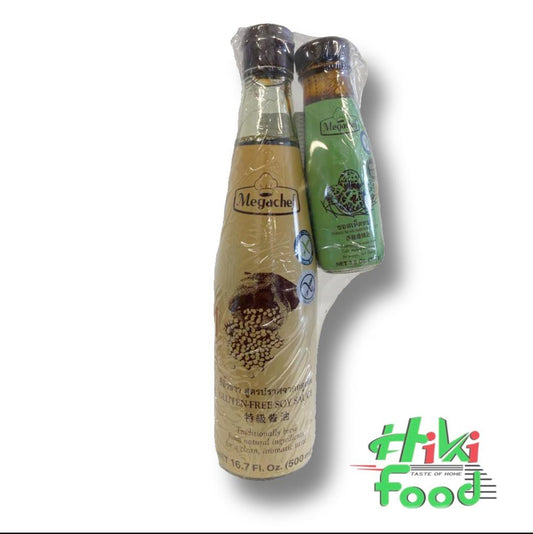 MEGACHEF Gluten Free Soysauce 500ml & Mushroom Sauce 100ml