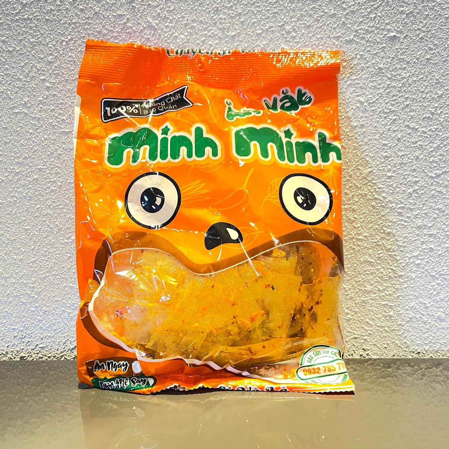 MINH MINH Ham Chili Rice Paper/ Banh Trang Cha Bong Muoi Ot 120g