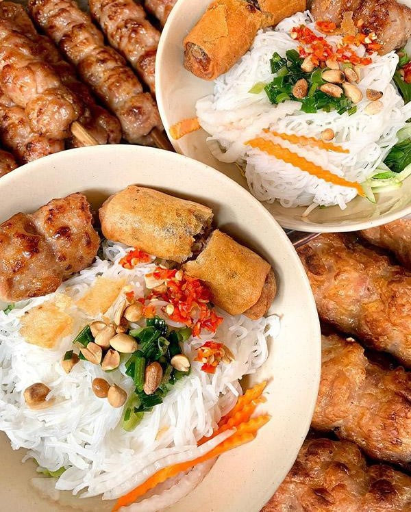 HK - Combo Grilled Pork Prawn Noodle For 5-6 Portions / Bún Nem Nướng Tôm Thịt Chả Giò Rế