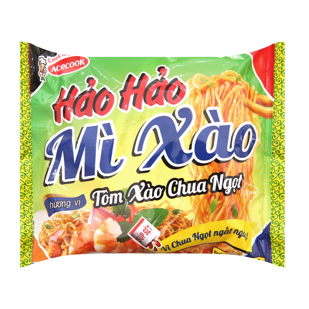 Acecook Hao Hao Inst. Noodle Sweet&Sour Shrimp 76g / My Xao Tom Chua Ngot