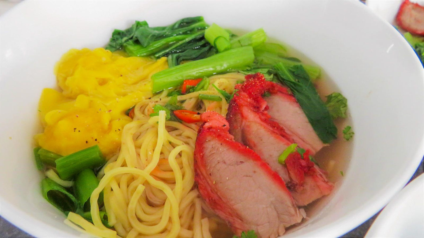 HK - Combo Char Siu Wonton Noodle for 5-6 Portions /  Mỳ Hoành Thánh Xá Xíu