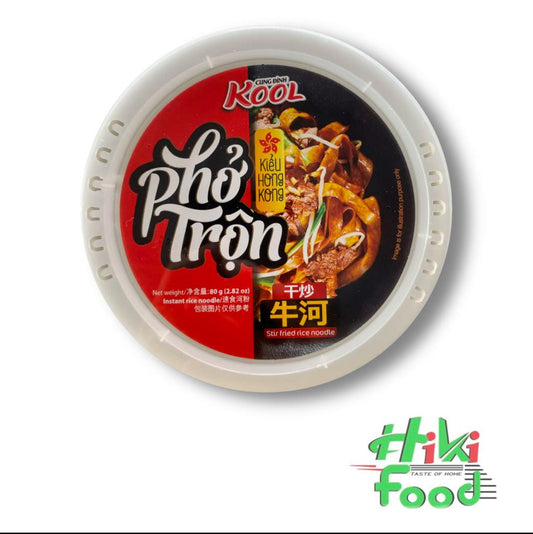 CUNG DINH KOOL Fried Noodle Blacksoy 80g / Pho Tron Bo Xao Tuong Den (BBD 11/2024)