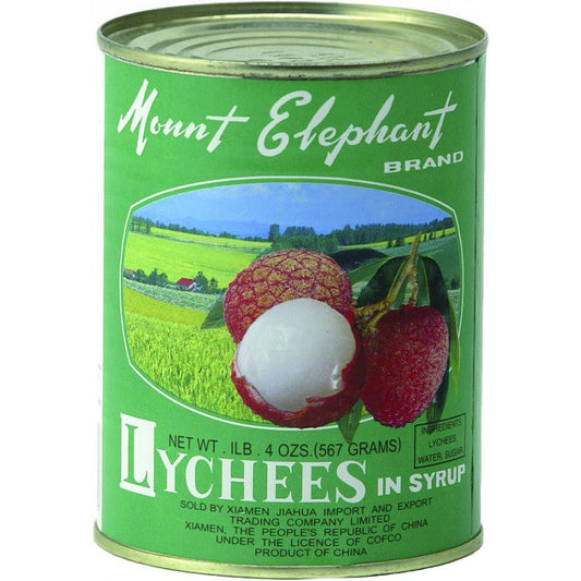 L1 - MOUNT ELEPHANT Canned Lychee in light Syrup 567g