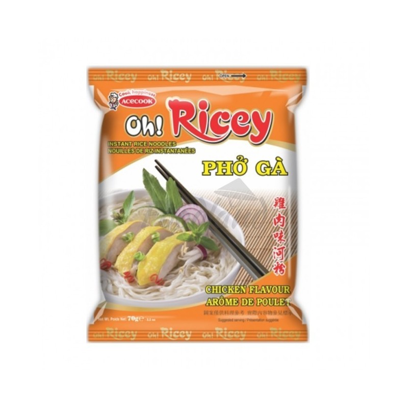 ACECOOK OR Inst Noodle Chicken Pho Ga 24 x 71g (1 box)