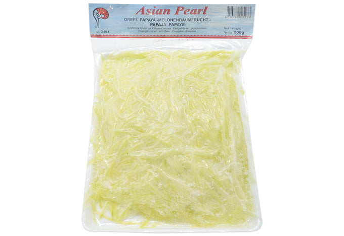 Frozen Green Papaya Slices/ Đu Đủ Bào Sợi Đông Lạnh 500g