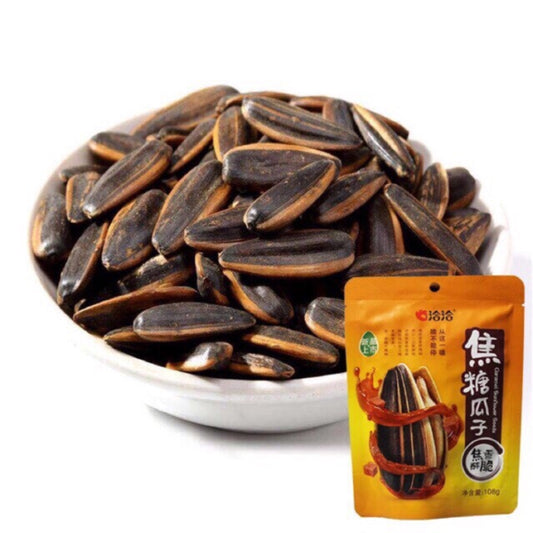 L1- Qia Qia Caramel Sunflower Seeds 108g/ Hat Huong Duong Vi Caramel