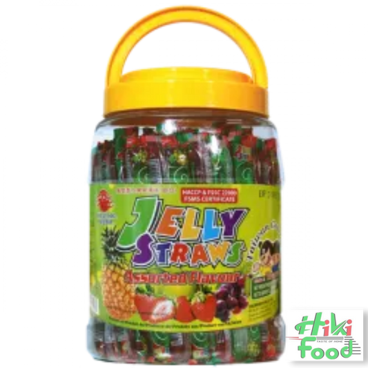 ABC Jelly Straws Assorted Fruit Jar 1000g