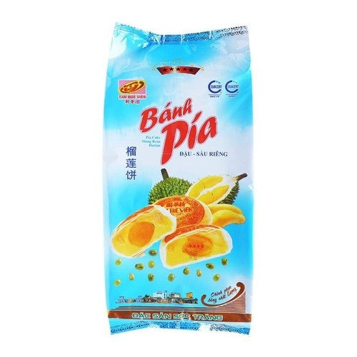 L1 - THV Pia Durian Mung Bean Egg York/ Pia Dau Xanh Sau Rieng Trung 600g