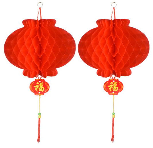 Red Lantern / Den Long Do Nilon Trang Tri Tet 40 Cm