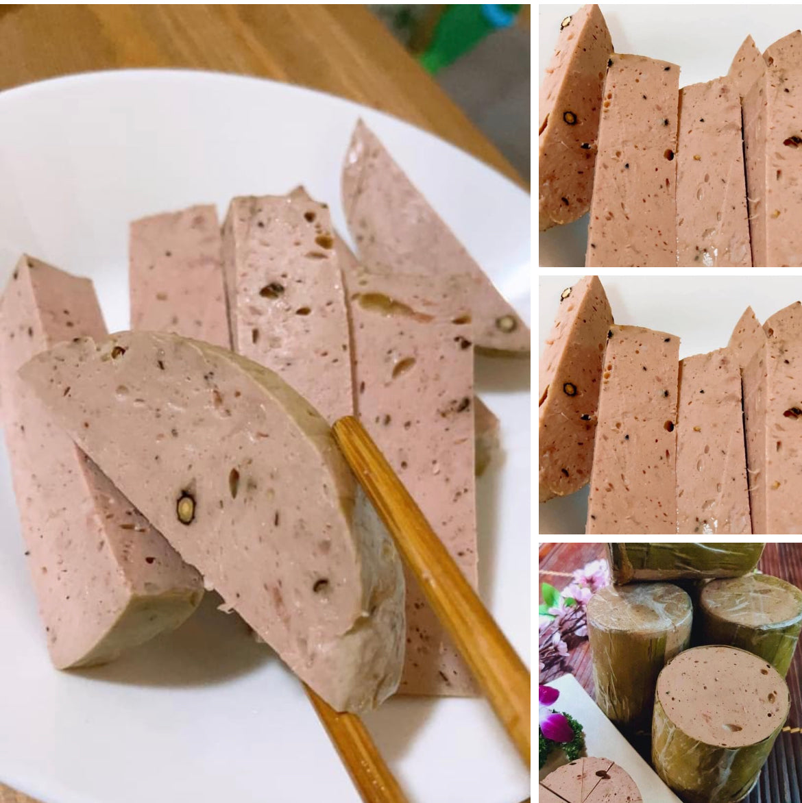 NL-Vietnamese Beef Sausage/ Gio Bo La Chuoi 500g