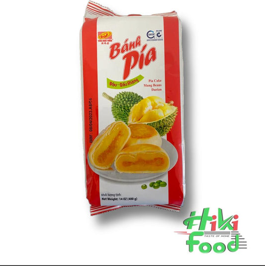 THV Pia Durian Mung Bean/ Pia Dau Xanh Sau Rieng 400g