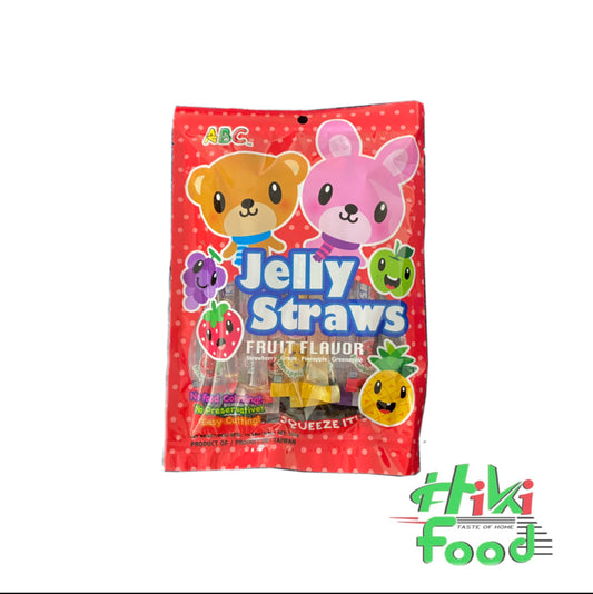 ABC Bunny Bear Jelly Straws Assorted 300g