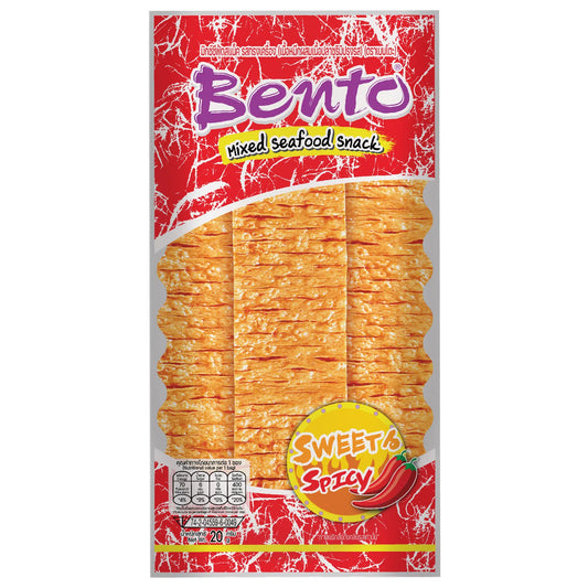 BENTO Snack Mixed Seafood Sweet Spicy Flavour / Snack Muc Vi Hai San Cay Ngot 20g *BBD : 04 / 04 / 2024
